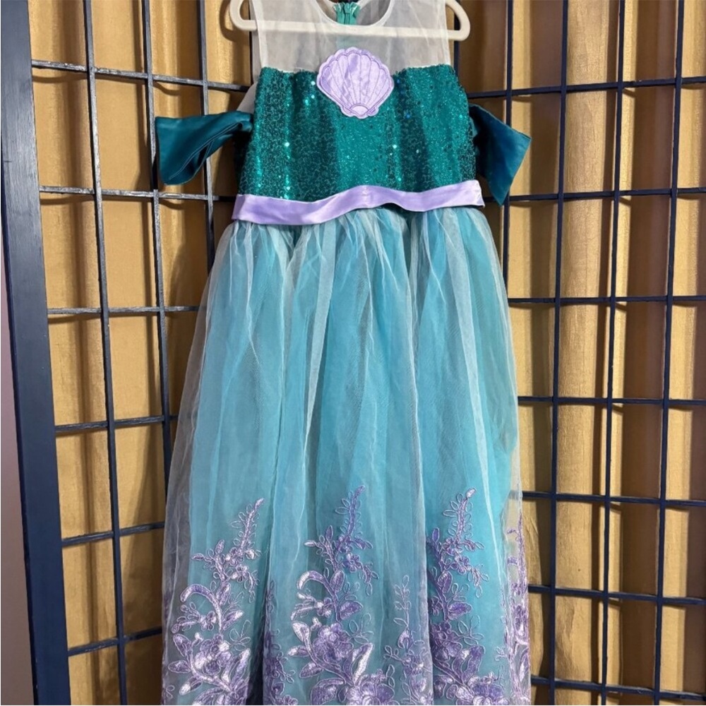 ✨ Little Mermaid Ariel-Inspired Costume Dress (Girls) size 140 (10/12) - Picture 2 of 7